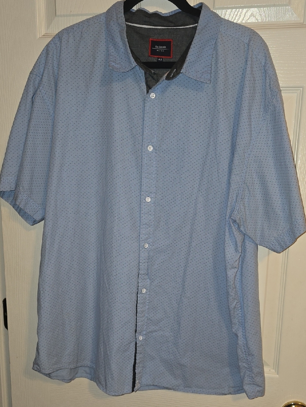 Blue‎ Short-Sleeve Button-Down Shirt